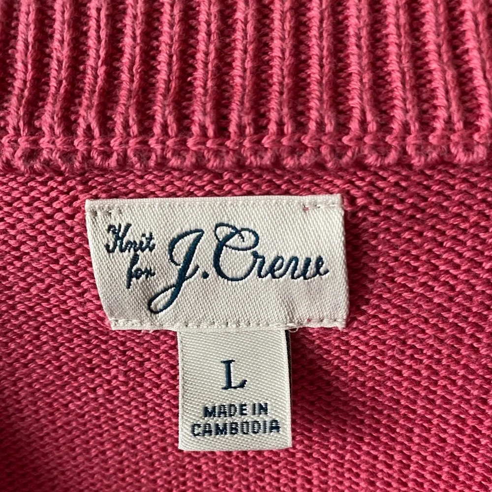 J Crew Men’s Classic Heritage 100% Cotton Crewneck Preppy Sweater Size Large